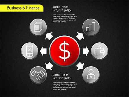 Processus commerciaux et financiers, Gratuit Modele PowerPoint, 01523, Modèles commerciaux — PoweredTemplate.com