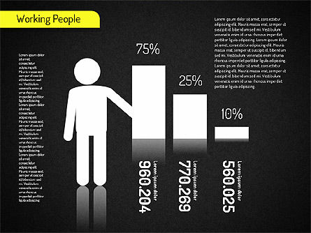 Working People Shapes, Slide 11, 01526, Shapes — PoweredTemplate.com