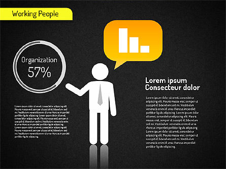 Working People Shapes, Slide 14, 01526, Shapes — PoweredTemplate.com
