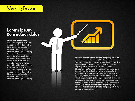 Working People Shapes, Slide 15, 01526, Shapes — PoweredTemplate.com