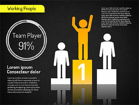 Formas de personas que trabajan, Diapositiva 16, 01526, Formas — PoweredTemplate.com