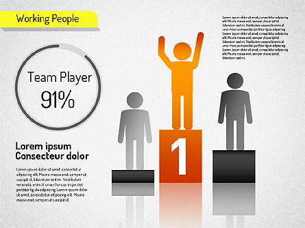 Formas de personas que trabajan, Diapositiva 8, 01526, Formas — PoweredTemplate.com