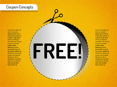 Coupon Concepts Shapes, Slide 13, 01531, Shapes — PoweredTemplate.com