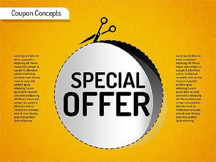Coupon Concepts Shapes, Slide 16, 01531, Shapes — PoweredTemplate.com