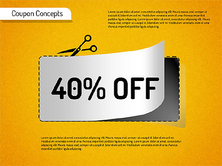 Formas de conceptos de cupones, Diapositiva 5, 01531, Formas — PoweredTemplate.com