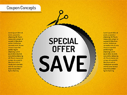 Coupon Concepts Shapes, Slide 6, 01531, Shapes — PoweredTemplate.com
