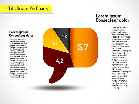 Graphiques piétonniers créatifs (pilotés par données), Diapositive 5, 01533, Diagrammes circulaires — PoweredTemplate.com