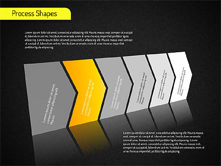 Process Arrows Charts, Slide 13, 01535, Organizational Charts — PoweredTemplate.com