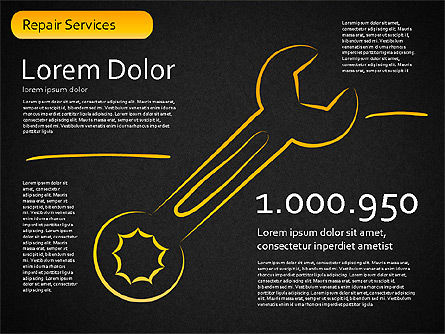 Formas de servicios de reparación, Diapositiva 10, 01537, Formas — PoweredTemplate.com