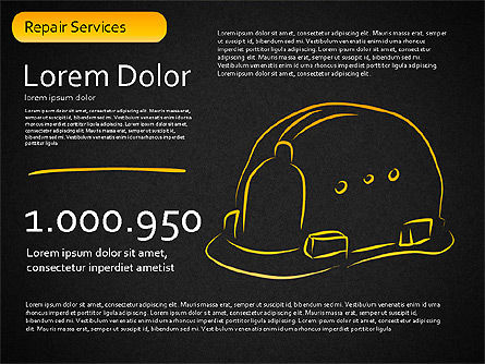 Formas de servicios de reparación, Diapositiva 12, 01537, Formas — PoweredTemplate.com
