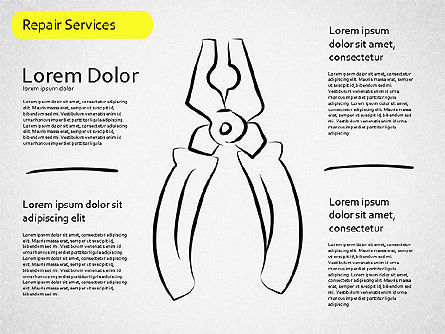 Formas de servicios de reparación, Diapositiva 3, 01537, Formas — PoweredTemplate.com