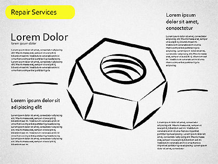 도형 수리 서비스, 슬라이드 5, 01537, 모양 — PoweredTemplate.com