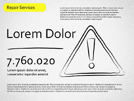 サービスの形状を修復する, スライド 7, 01537, 図形 — PoweredTemplate.com
