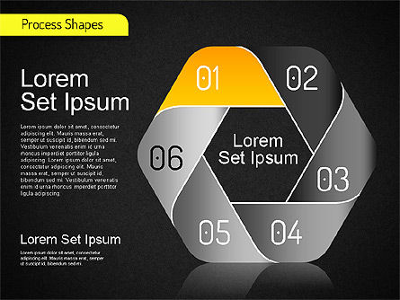 Mobius Stripe Stage Shapes, Slide 16, 01538, Stage Diagrams — PoweredTemplate.com
