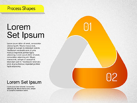 Mobius stripe estágio formas, Deslizar 2, 01538, Diagramas de Etapas — PoweredTemplate.com