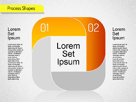 Formes de scène à bande Mobius, Diapositive 5, 01538, Schémas d'étapes — PoweredTemplate.com