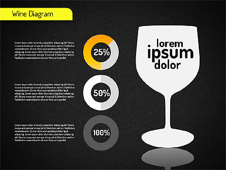 Wine Diagram, Slide 16, 01539, Shapes — PoweredTemplate.com