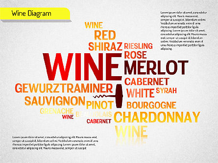 Wine Diagram, Slide 2, 01539, Shapes — PoweredTemplate.com
