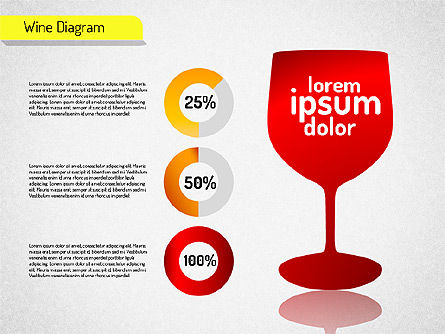 Wine Diagram, Slide 8, 01539, Shapes — PoweredTemplate.com