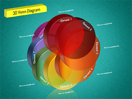 Diagrama del conjunto 3D, Diapositiva 13, 01541, Modelos de negocios — PoweredTemplate.com