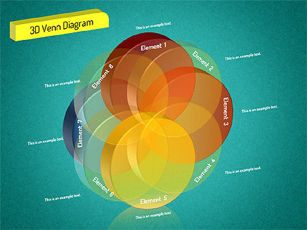 Diagrama del conjunto 3D, Diapositiva 14, 01541, Modelos de negocios — PoweredTemplate.com
