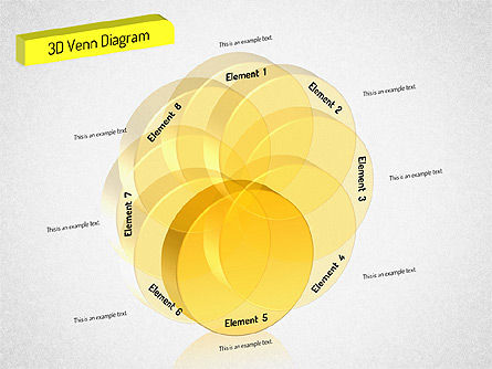 3d 세트 다이어그램, 슬라이드 6, 01541, 비즈니스 모델 — PoweredTemplate.com