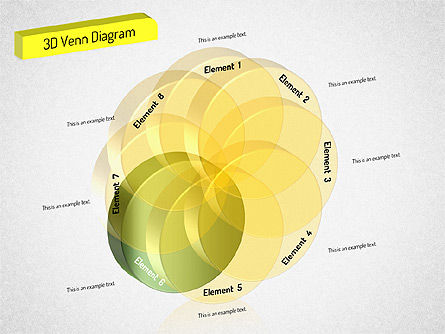 Diagrama del conjunto 3D, Diapositiva 7, 01541, Modelos de negocios — PoweredTemplate.com