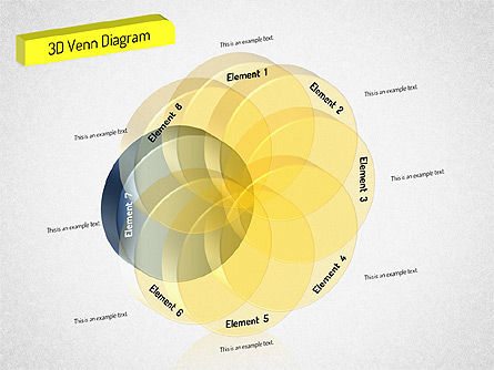 3d 세트 다이어그램, 슬라이드 8, 01541, 비즈니스 모델 — PoweredTemplate.com