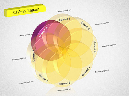 3d diagrama de conjunto, Deslizar 9, 01541, Modelos de Negócio — PoweredTemplate.com