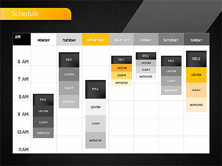 Zeitplan, Folie 5, 01542, Timelines & Calendars — PoweredTemplate.com