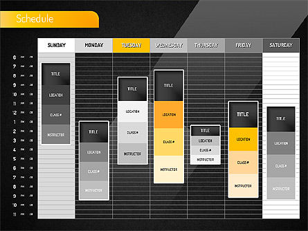 시간표, 슬라이드 7, 01542, Timelines & Calendars — PoweredTemplate.com