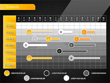 Programar, Diapositiva 8, 01542, Timelines & Calendars — PoweredTemplate.com