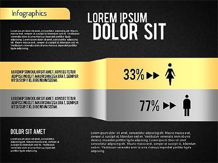 Gender infographic, Dia 11, 01543, Businessmodellen — PoweredTemplate.com