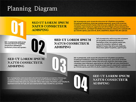 Planning Diagram, Slide 13, 01550, Business Models — PoweredTemplate.com