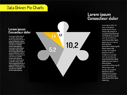 Diagramas de empanadas creativas (impulsados ​​por datos), Diapositiva 11, 01551, Gráficos circulares — PoweredTemplate.com