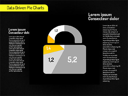 Diagrammes de tarte créatifs (pilotés par données), Diapositive 13, 01551, Diagrammes circulaires — PoweredTemplate.com