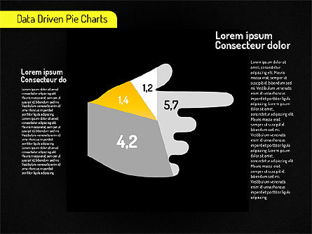 Diagramas de empanadas creativas (impulsados ​​por datos), Diapositiva 14, 01551, Gráficos circulares — PoweredTemplate.com
