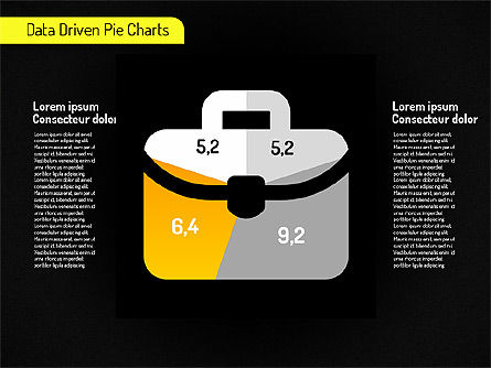 Creative taart diagrammen (data-driven), Dia 15, 01551, Cirkeldiagram — PoweredTemplate.com