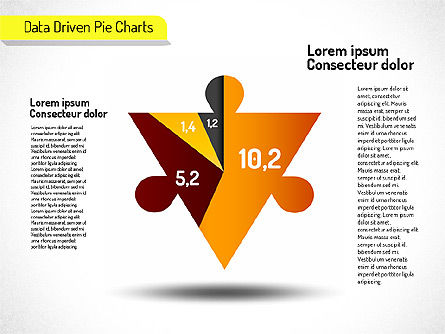 Diagrammes de tarte créatifs (pilotés par données), Diapositive 3, 01551, Diagrammes circulaires — PoweredTemplate.com