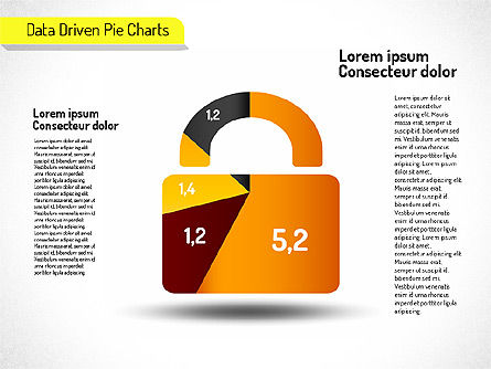 Creative Pie Diagrams (data driven), Slide 5, 01551, Pie Charts — PoweredTemplate.com
