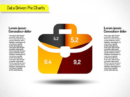 Diagrammes de tarte créatifs (pilotés par données), Diapositive 7, 01551, Diagrammes circulaires — PoweredTemplate.com
