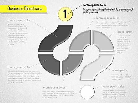 Stufen Workflow-Diagramm, PowerPoint-Vorlage, 01553, Ablaufdiagramme — PoweredTemplate.com