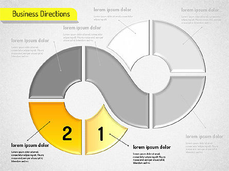 스테이지 워크 플로 차트, 슬라이드 10, 01553, 단계 도표 — PoweredTemplate.com