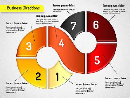Tableau de flux de travail des étapes, Diapositive 15, 01553, Schémas d'étapes — PoweredTemplate.com