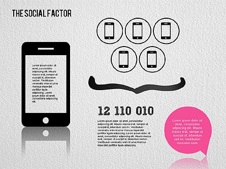 Il fattore sociale infografica, Slide 13, 01554, Modelli di lavoro — PoweredTemplate.com