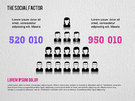 O fator social infográfico, Deslizar 9, 01554, Modelos de Negócio — PoweredTemplate.com