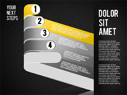 Concepto de flujo de trabajo de etapas, Diapositiva 13, 01556, Diagramas de la etapa — PoweredTemplate.com