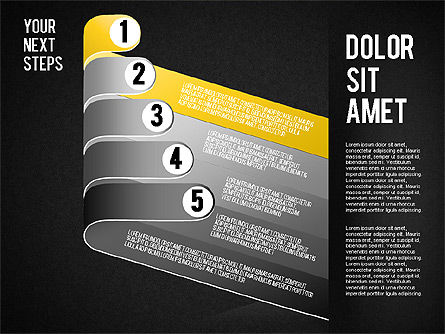 Concepto de flujo de trabajo de etapas, Diapositiva 14, 01556, Diagramas de la etapa — PoweredTemplate.com