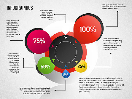 Set Infografica, Modello PowerPoint, 01561, Modelli di lavoro — PoweredTemplate.com