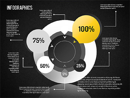 Infographic set, Dia 9, 01561, Businessmodellen — PoweredTemplate.com